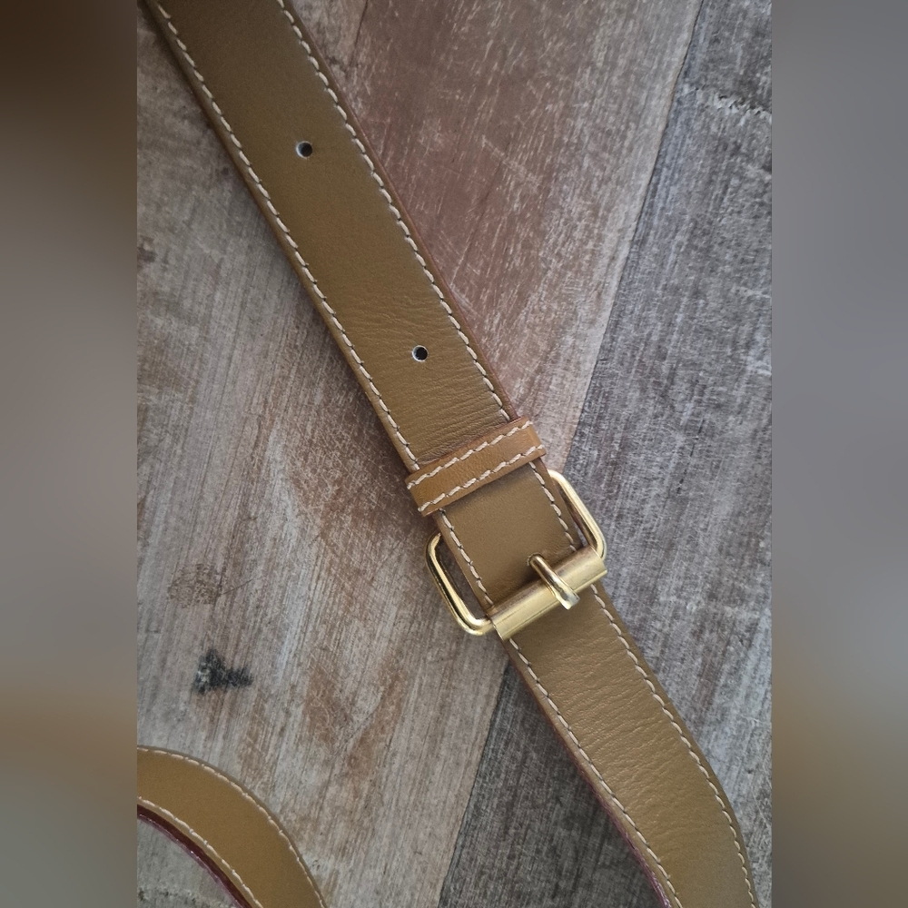Vintage Courser Original Brown Leather Crossbody Bag Saddle Bag Equestrian Horse - Picture 16 of 16